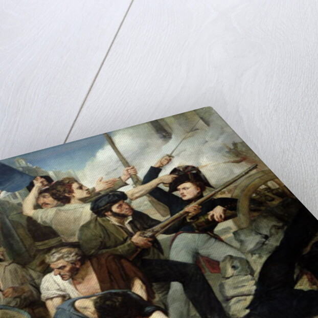 Scene of the 1830 Revolution by Philibert Rouviere