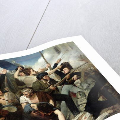 Scene of the 1830 Revolution by Philibert Rouviere