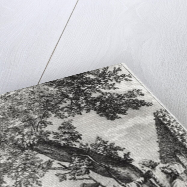 Argument between Jean-Jacques Rousseau and Voltaire by French School