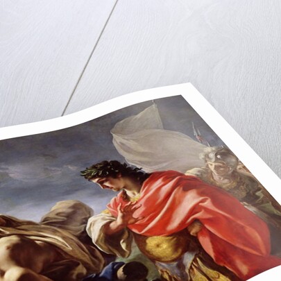 Achilles Contemplating the Body of Patroclus by Giovanni Antonio Pellegrini