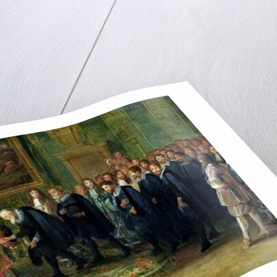 The Reception of the Ambassadors of the Thirteen Swiss Cantons by Louis XIV at the Louvre, 11th November 1663, 1664 by Adam Frans van der Meulen