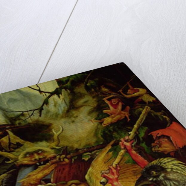 Demons armed with sticks from the Isenheim Altarpiece, c,1512-16 by Matthias Grunewald