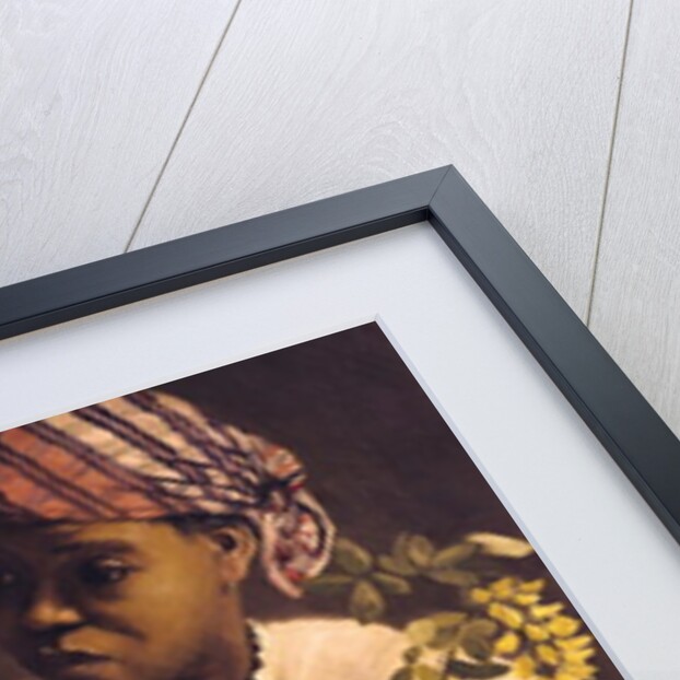 Negress with Peonies, 1870 by Jean Frederic Bazille