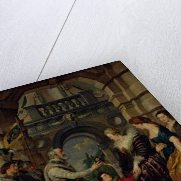 The Medici Cycle: Henri IV leaving for the war in Germany and bestowing the government of his kingdom to Marie de Medici 20th March 1610, 1621-25 by Peter Paul Rubens