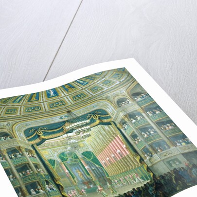 View of the Stage of the Paris Opera, Rue Richelieu, Paris by French School