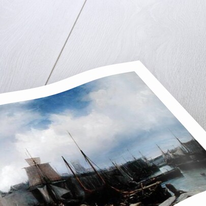 The Port of Dunkirk, 1831 by Louis Eugene Gabriel Isabey