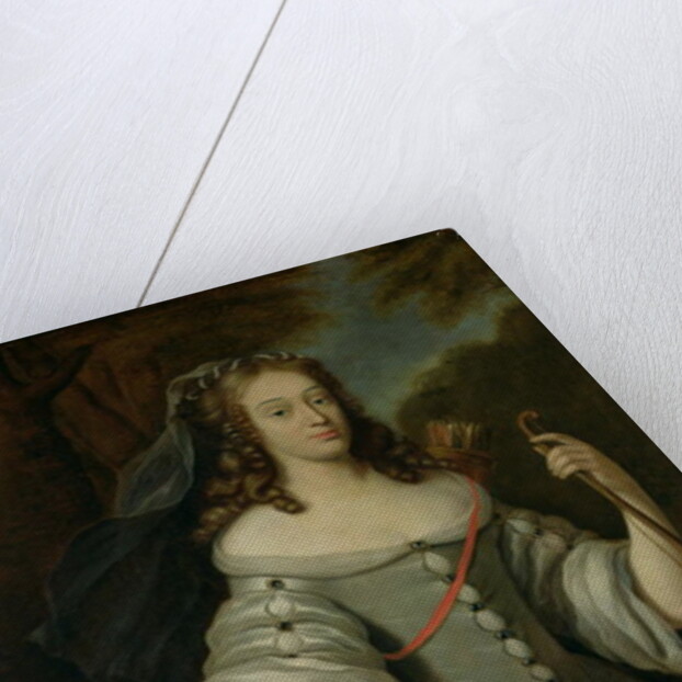 Portrait of Francoise Louise de la Baume le Blanc Duchesse de Vaujour, also known as Mademoiselle de la Valliere by Claude Lefebvre