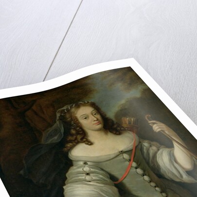 Portrait of Francoise Louise de la Baume le Blanc Duchesse de Vaujour, also known as Mademoiselle de la Valliere by Claude Lefebvre