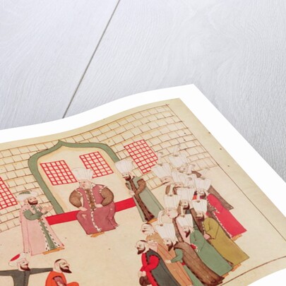 Ms 1671 A vizier watching an execution by Islamic School