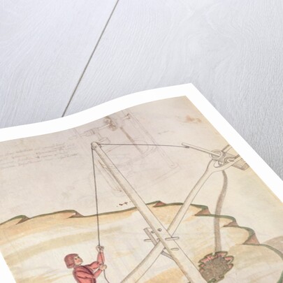 Diagram of a method of supplying water by Mariano di Jacopo