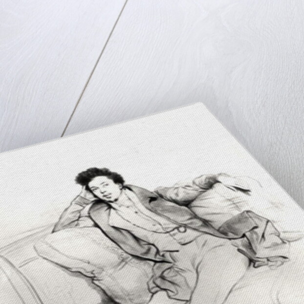 Alexandre Dumas Pere engraved by Charles Etienne Pierre Motte by Achille Deveria