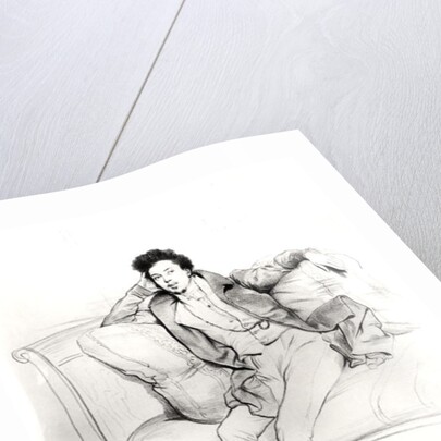 Alexandre Dumas Pere engraved by Charles Etienne Pierre Motte by Achille Deveria