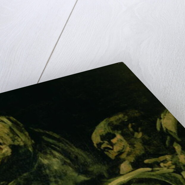 Two Old Men Eating, one of the 'Black Paintings', 1819-23 by Francisco Jose de Goya y Lucientes