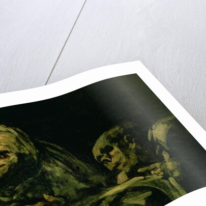 Two Old Men Eating, one of the 'Black Paintings', 1819-23 by Francisco Jose de Goya y Lucientes