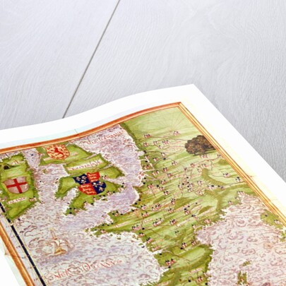 Fol.9v Map of Western Europe by Guillaume Le Testu