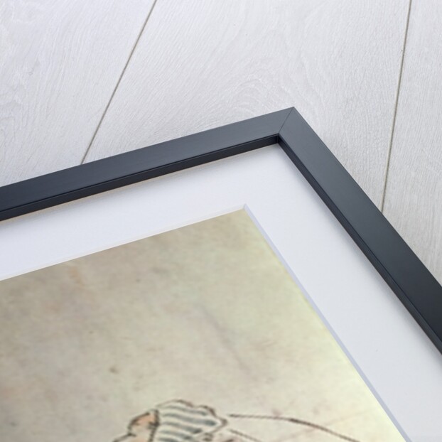 Samurai being followed by a servant by Hanabusa Itcho