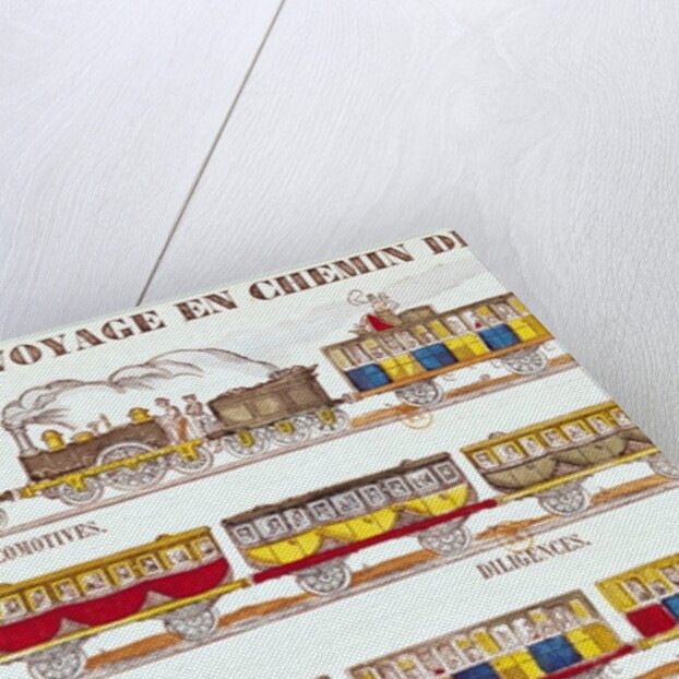 Rail Travel in 1845 by French School