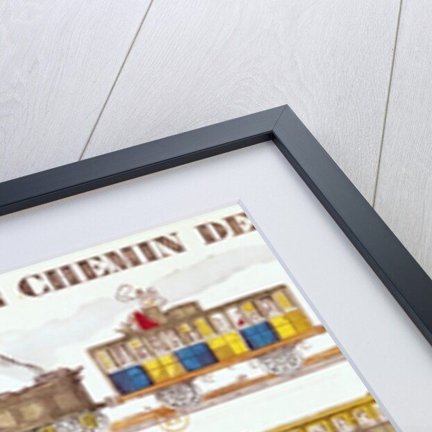 Rail Travel in 1845 by French School