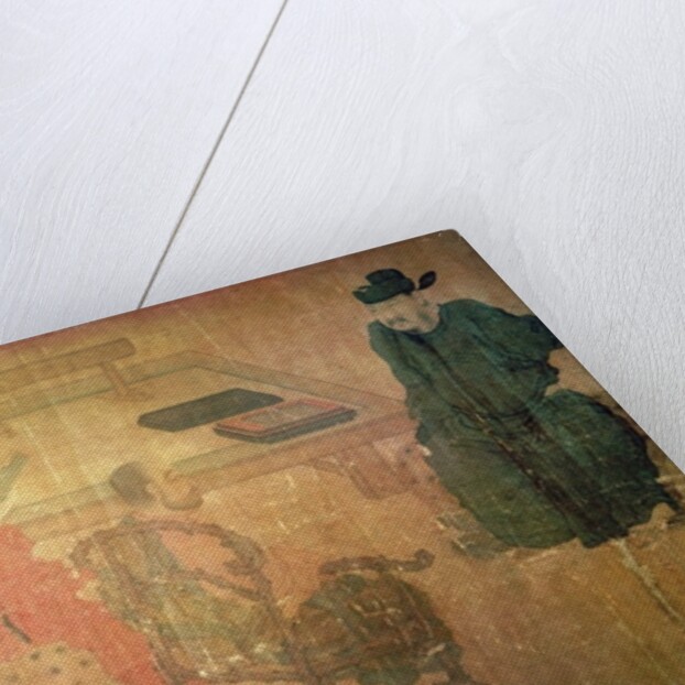 Three Well-Read Men from Lieou-Li T'ang in Conversation by (after) Zhou Wenju