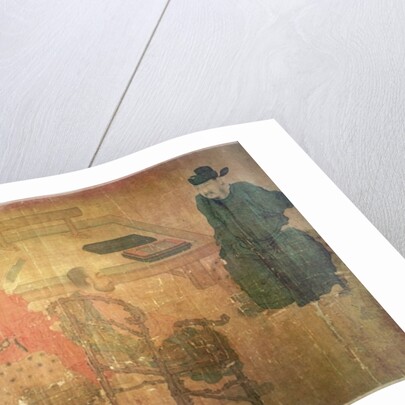 Three Well-Read Men from Lieou-Li T'ang in Conversation by (after) Zhou Wenju