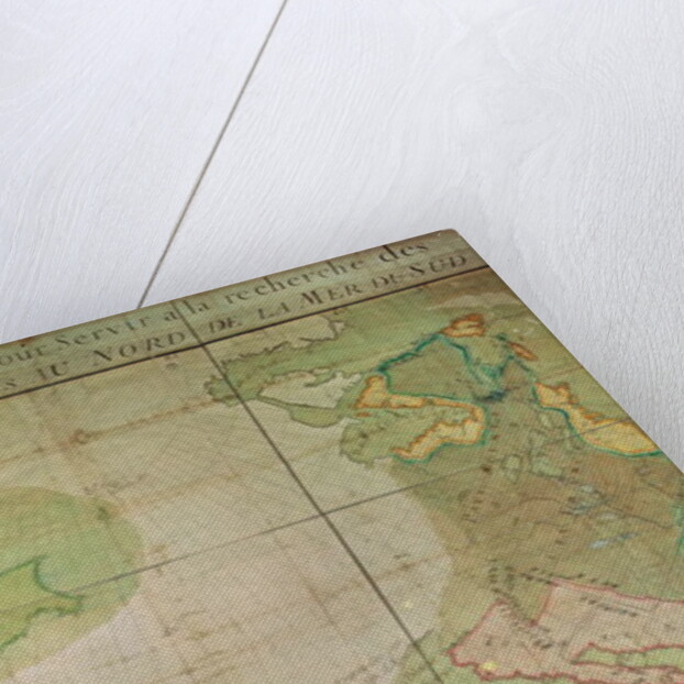 Map of New Discoveries in the North of the South Sea, East of Siberia and West of New France, 1731 by Guillaume Delisle