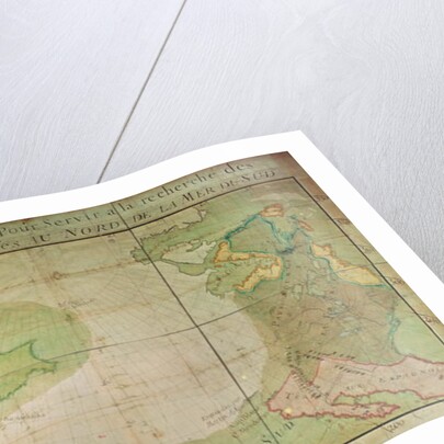 Map of New Discoveries in the North of the South Sea, East of Siberia and West of New France, 1731 by Guillaume Delisle