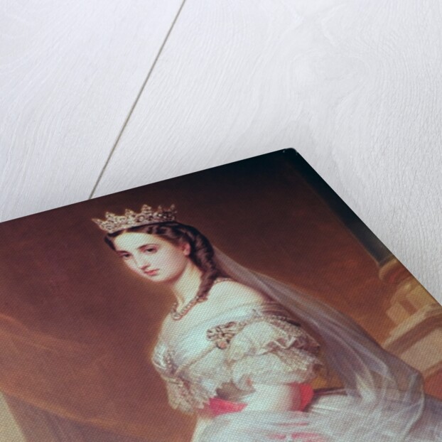Portrait of Charlotte of Saxe-Cobourg-Gotha Princess of Belgium and Empress of Mexico by Albert Graefle