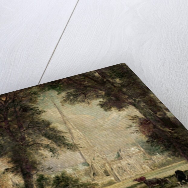 Salisbury Cathedral from the Bishop's Grounds, c.1822-23 by Anonymous