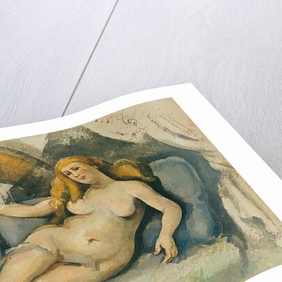 Female Nude on a Sofa by Paul Cezanne
