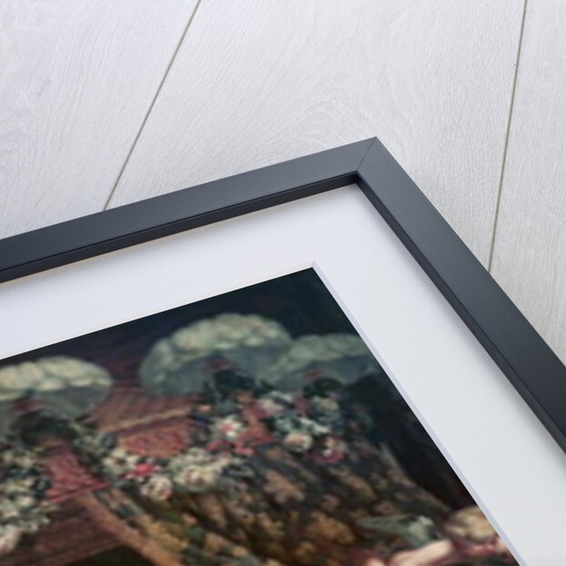 Portrait of Madame de Montespan reclining in front of gallery of the Chateau de Clagny by Henri Gascard