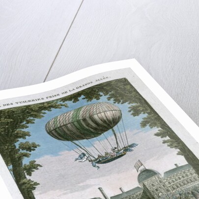 The Third Flight of Nicholas Robert and his brother from the Tuileries, 19th September, 1784 by French School