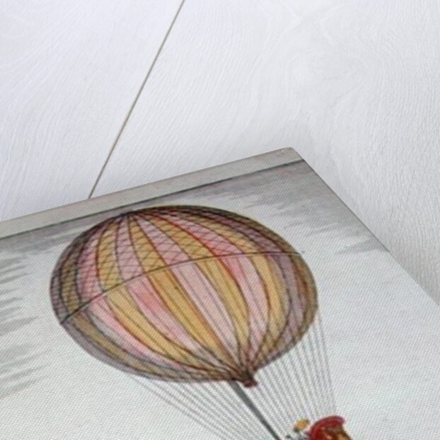 The Flight of Jacques Charles and Nicholas Robert from the Jardin des Tuileries, 1st December, 1783 by German School