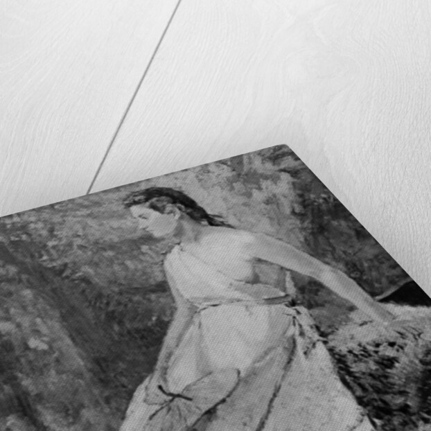 Young Woman with Fan by Henri Rouart