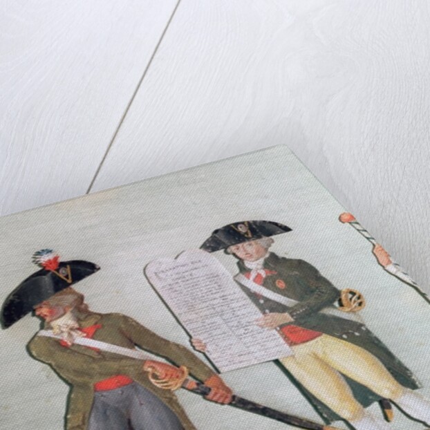 A Citizen Ready to Fight and a Citizen Carrying the Declaration of the Rights of Man by Lesueur Brothers