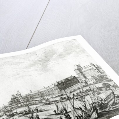 The Palais du Louvre and the Tour de Nesle by Israel the Younger Silvestre