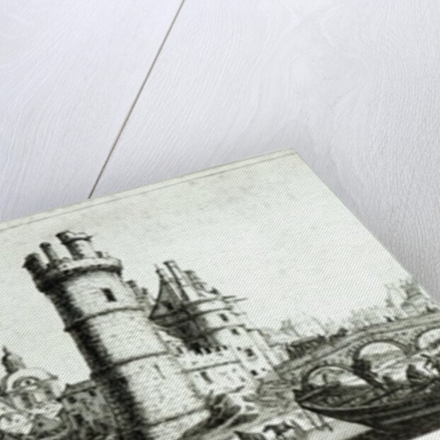 Perspective view of the Tour de Nesle and the Hotel de Nevers by Israel the Younger Silvestre