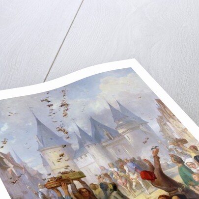 The Return of St. Louis and Blanche of Castille to Notre-Dame, Paris, before 1857 by Pierre Charles Marquis