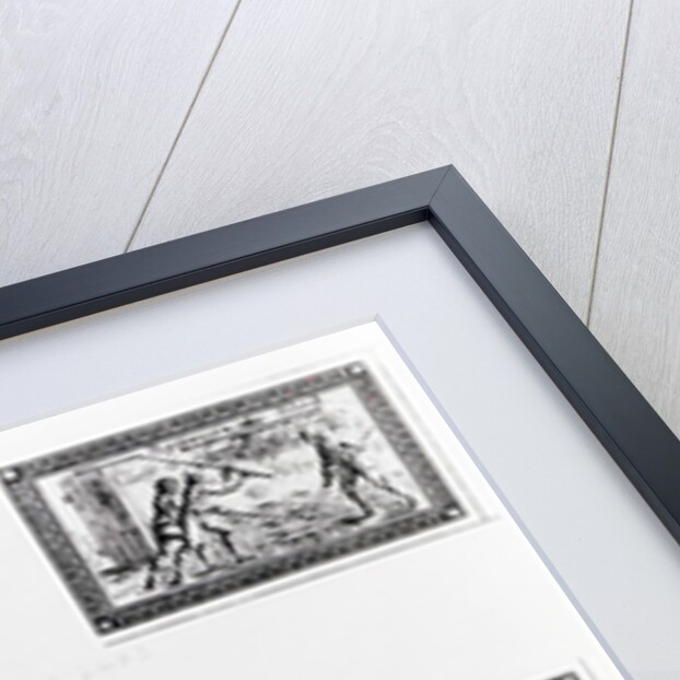 Six vignettes depicting bread making by French School