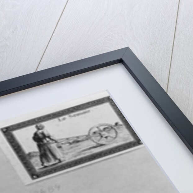 Six vignettes depicting the cultivation of cereals by French School