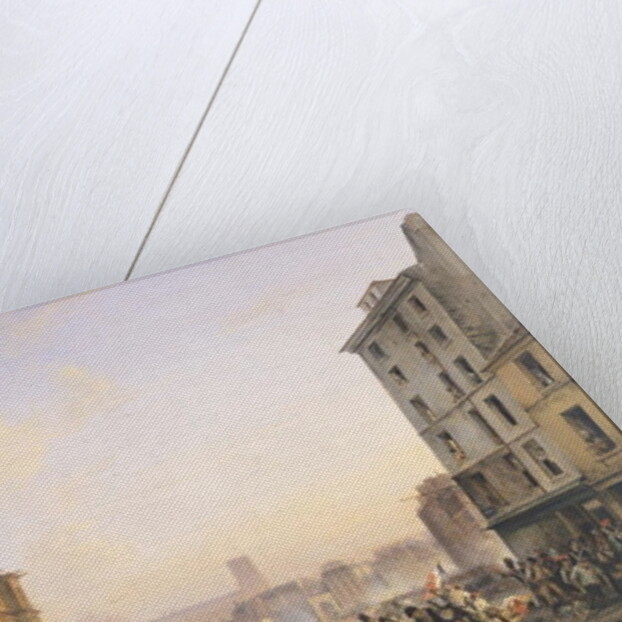 Attack on the Hotel de Ville, 28th July 1830 by Joseph Beaume