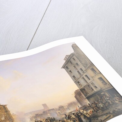 Attack on the Hotel de Ville, 28th July 1830 by Joseph Beaume