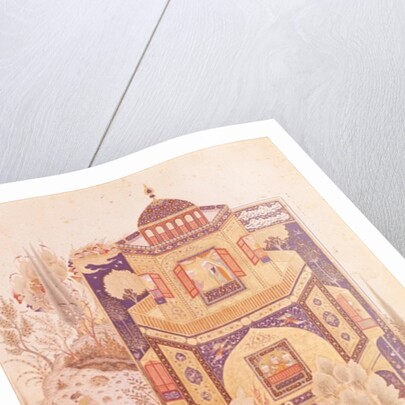 Khusrau in front of the Palace of Shirin by Islamic School