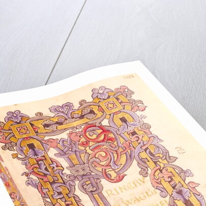 Ms 479 fol.32 Initial 'P' from 'Les Evangiles de l'Abbaye de Cysoing' by French School