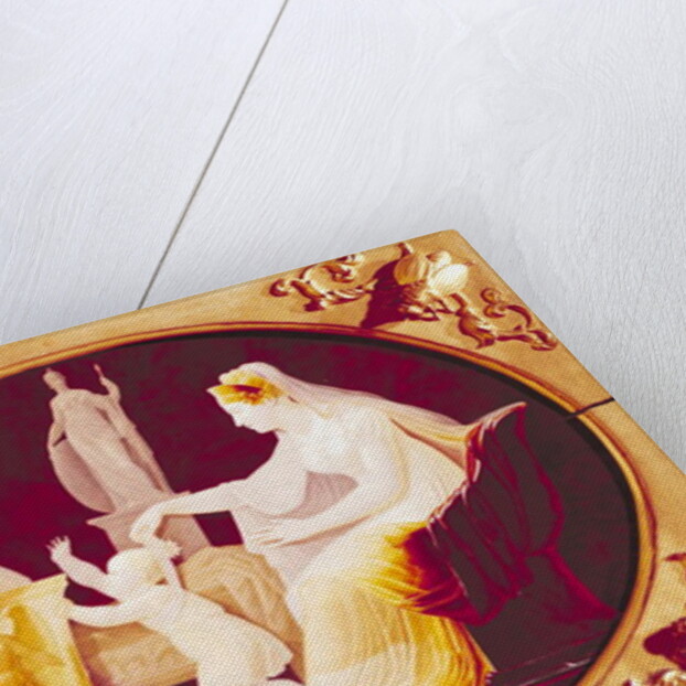 Marie-Louise of Austria guiding her son, with the ribbon of a medal of the Legion of Honour, towards a bust of Napoleon Bonaparte 1813 by Louis Bertin Parant