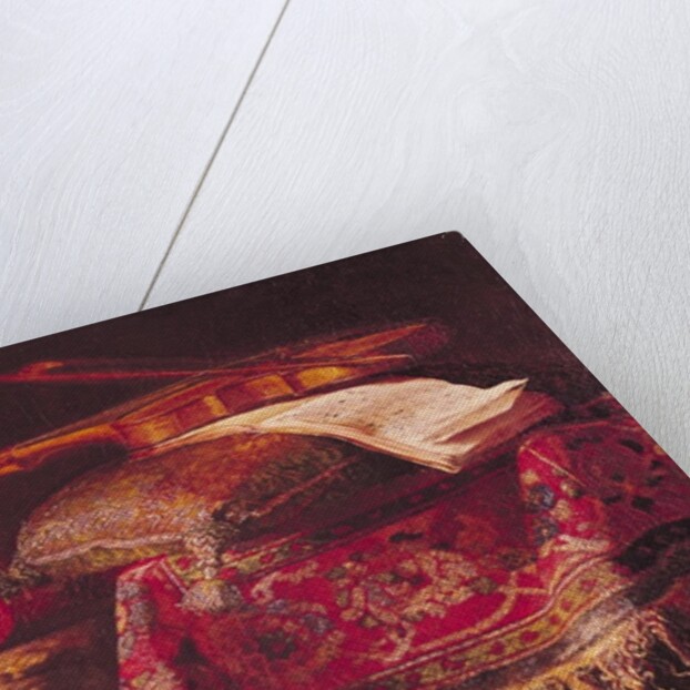 Still Life of Fruit and Musical Instruments by Antonio Pereda y Salgado