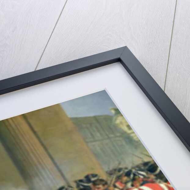 Scene of the 1830 Revolution at the Louvre by Jean Louis Bezard