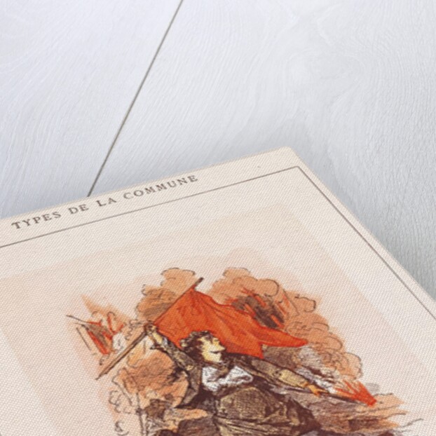The Barricade, no.34 from 'Types de la Commune', 1871 by Lefman