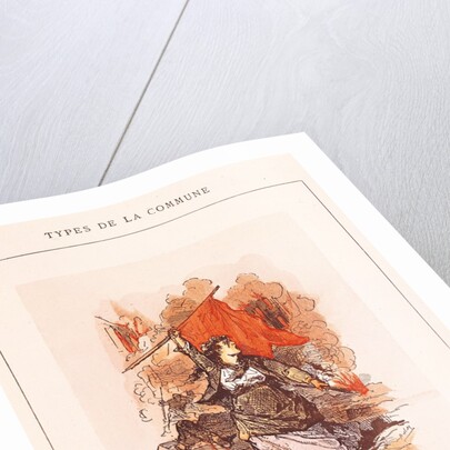 The Barricade, no.34 from 'Types de la Commune', 1871 by Lefman
