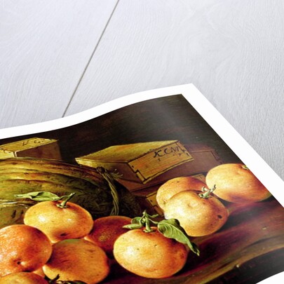 Still Life of Oranges, Melons and Boxes of Sweets by Luis Egidio Menendez or Melendez