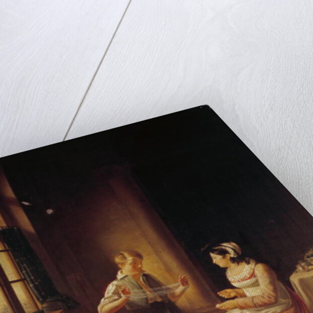 Interior of a House in Macon by Pierre Victor Olagnon